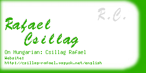 rafael csillag business card